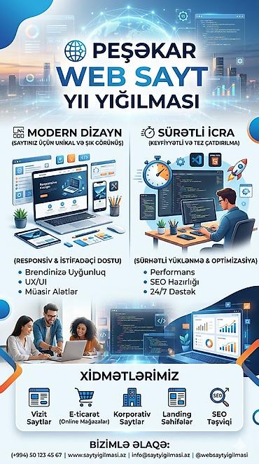 Digər xidmətlər: 🌐 PEŞƏKAR WEB SAYT YIĞILMASI | MODERN DİZAYN + SÜRƏTLİ İCRA — 1