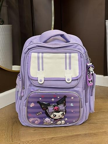 leopard 7: Рюкзак школьный лиловый с персонажем Kuromi. Продаю детский рюкзак — 1