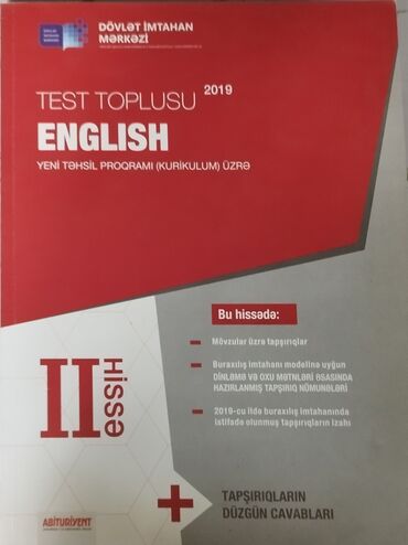 az dili test toplusu cavabları: Ingilis dili test toplusu işlənib ama yaxşı vəziyyətdədir cavablar
