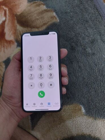 б у телефоны ми: IPhone X, Колдонулган, 64 ГБ, Кара, Каптама, 70 %