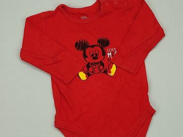 czerwone body niemowlęce: Body, Disney, 6-9 m, 
stan - Dobry