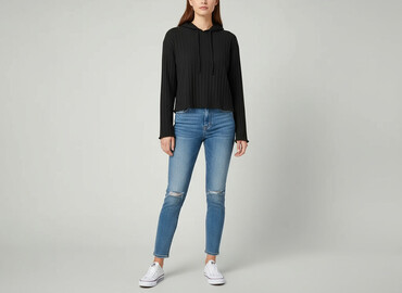bluzy dresowe guess: Кофта з каптуром жіноча, розмір M