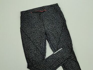 Legginsy: Legginsy S (EU 36), stan - Bardzo dobry, wzór - Print, kolor - Szary