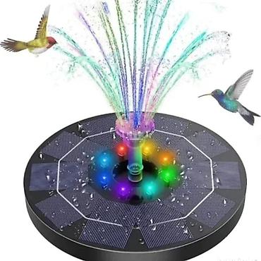 Baštenske česme: LED RGB Solarna fontana Cena: 2400 Potpuno je kontrolisana solarnom — 2