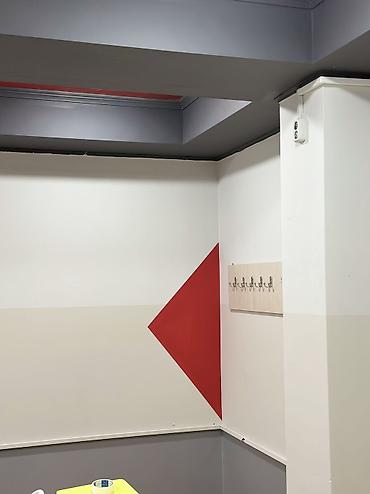 треугольник пиклера: Покраска стен с геометрическим дизайном - Аккуратная декоративная — 10