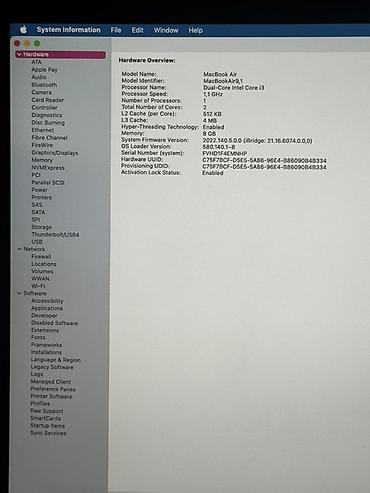 2.el macbook: Səliqəli istifadə olunmuş MacBook Air 13-inch (2020) satılır. İş — 4