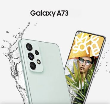 телефон флай fs524: Samsung Galaxy A73, 256 ГБ, цвет - Зеленый, Гарантия, Сенсорный, Отпечаток пальца