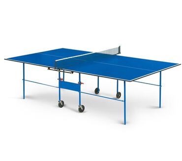 Настольные игры: Теннисный стол с полным комплектом: Теннис ракетка, сетка,шарики