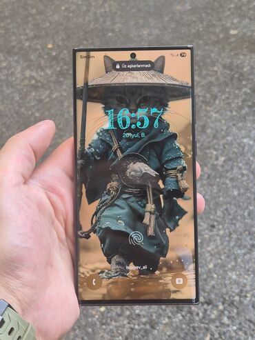 Samsung Galaxy S23 Ultra, 256 GB, rəng - Qara, Sensor, Barmaq izi, Simsiz şarj