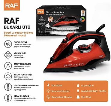 ipone 12 pro max: RAF Electric Steam Iron R-1255 – buxarlı ütü - Güc: 2400 W – sürətli — 5