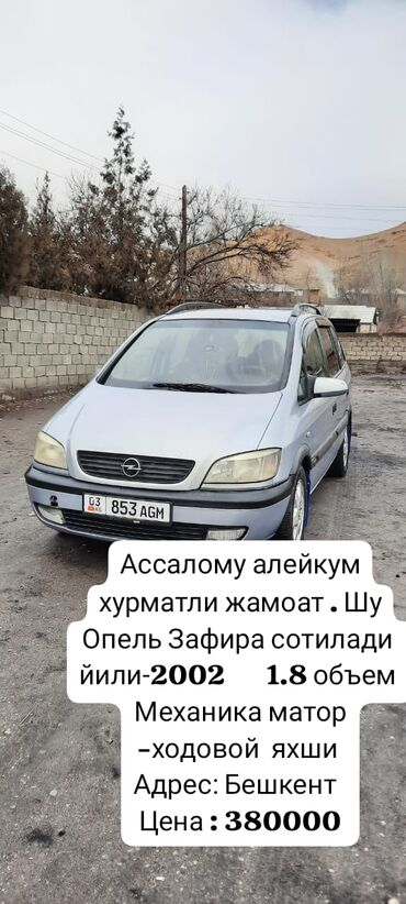 Opel: Opel Zafira: 2002 г., 1.8 л, Механика — 10