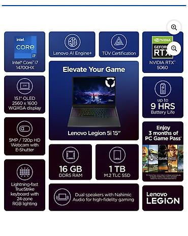 ноутбук легион 7: Игровой, Новый, Intel Core i7, В рассрочку — 2