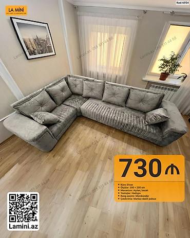 ucuz kunc divan: Künc Divan – La Mini - Ölçülər: 300 × 200 sm - Mexanizm: Açılan — 1