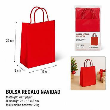 KMT Kraft papirna kesa, crvena 278692 - Brend: Kmt style - Materijal