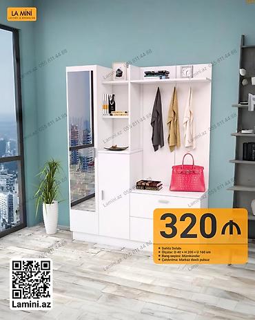 dolab kombi: Dəhliz dolabı – La Mini dizaynı - Ölçülər: E 40 × H 200 × U 160 sm - — 1