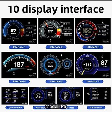 w202 manitor: Avtomobil üçün OBD II HUD displey – Model: P6 Xüsusiyyətlər: - 10 — 2