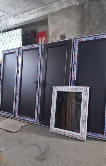 Plastik pəncərələr: Yeni İkiqat şüşə paketi Plastik pəncərə, Еni: 100 sm, Uzunluğu: 100 sm — 9