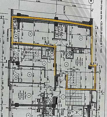 180: 4 комнаты, 180 м², Асанбай мкр Элитка, 9 этаж, ПСО (под самоотделку) — 3