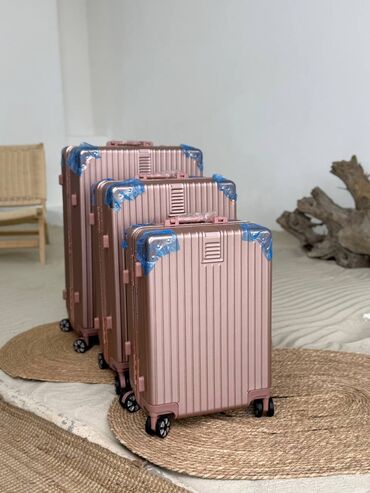 Чемоданы: Чемоданы фабрики "Kobe" - Материал ABC + полиэстер крепкая оболочка — 12