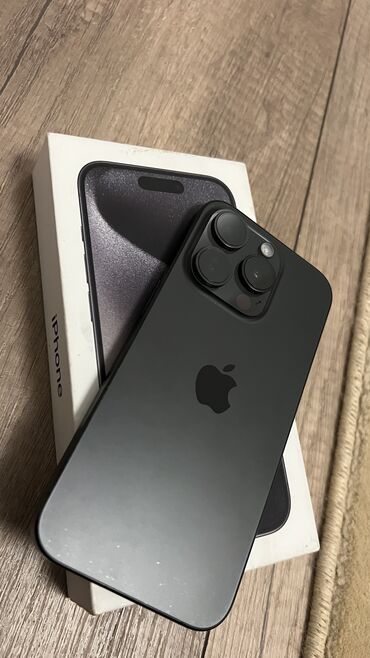 samsung a15 цена в бишкеке: IPhone 15 Pro, Колдонулган, 256 ГБ, Black Titanium, Коргоочу айнек, Каптама, Куту, 89 %