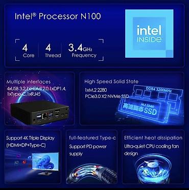 Korpuslar: Kompakt mini PC / mediabox 💻 *🖤 Şık qara korpus, ventilyasiya — 9