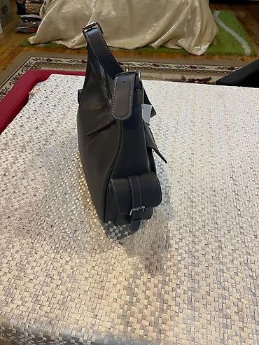 Çantalar: Qadın çiyin çantası – tünd boz (antrasit) rəng - Material: hamar — 3