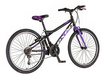 chicco flasice: Bicikl junior Explorer Spark 24" 13" (XS), crno‑ljubičasti Opis — 3