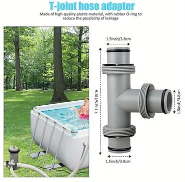 intex: T-adapter (T-spoj) 38 mm (1.5") za Intex i Bestway bazene ✅ Novo — 1