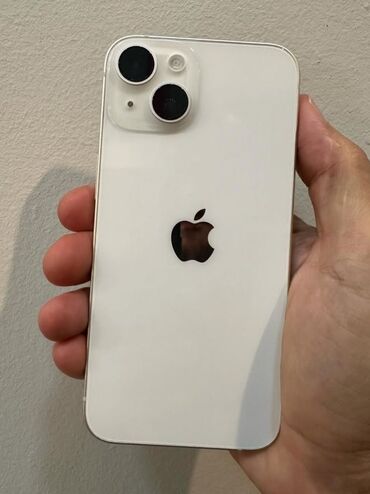 Apple iPhone: IPhone 14, 128 GB, Ağ, Zəmanət, Kredit, Barmaq izi