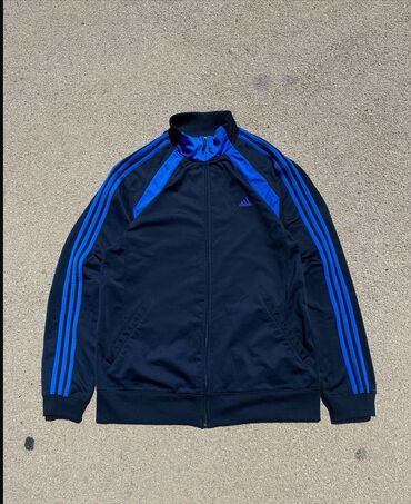 deri jaket: Gödəkçə Adidas, L (EU 40), rəng - Qara