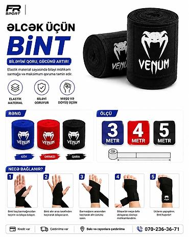 Digər idman və istirahət malları: 💥 boks binti, bandaj, əl binti ✅ 7/24 əlaqə saxlaya bilərsiz. ✅ — 1