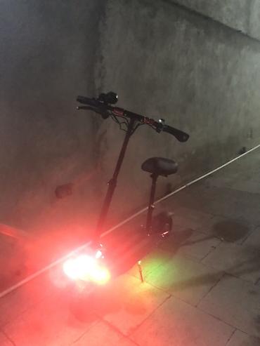 Электротранспорт: Elektrik skuter – oturacaqlı, güclü işıqlandırma və rəngli LED-lərlə — 7