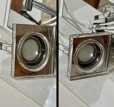 Бра, настенные светильники: Rəngli şüşədən dekorativ divar bra-ları (cüt) - Material: qalın — 8