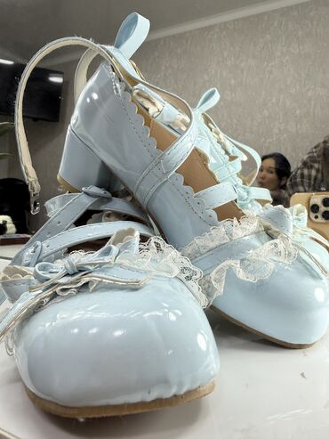 Платья: Детское платье, цвет - Голубой, Б/у — 18