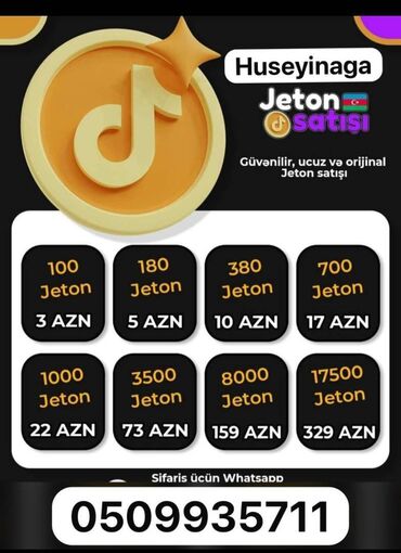 Digər oyun və konsollar: TIKTOK JETON