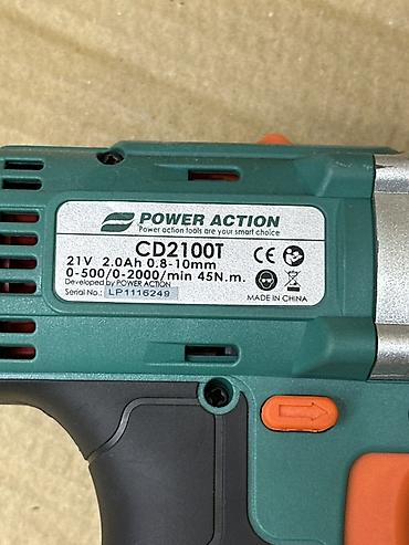 Дрель-шуруповерты: Аккумуляторная дрель-шуруповёрт POWER ACTION CD2100T. Подходит для — 3
