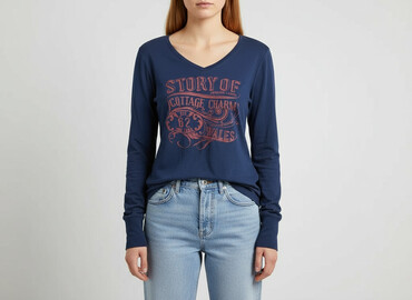 hilfiger t shirty: Tom Tailor, Bluzka damska, rozmiar L