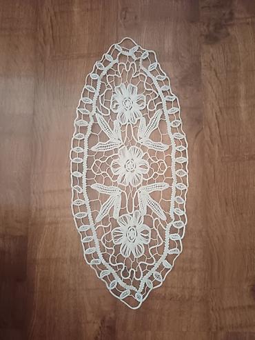 Other textile: Heklana čipkana staza/ukrasni milje - Materijal: fina pamučna čipka u — 1