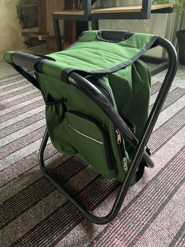 мужские спортивные: Раскладной стул для рыбалки/похода. +рюкзак 2 в 1 В наличии зеленый и
