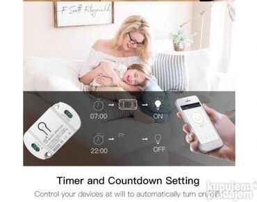 Modemi, ruteri i mrežni uređaji: 10A WiFi Smart Switch - Alexa & Google Assistant Kontrola 🌐📱 Opis — 9