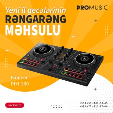 ses guclendiri: Pioneer DDJ-200 ( Yüksək keyfiyyətli Pioneer DDJ 200 avadanlıqlarının