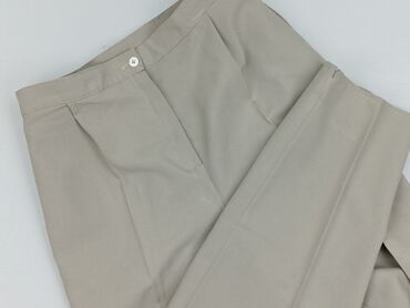 długie spodnie dresowe damskie dla wysokich: Material trousers for women, size L (EU 40)