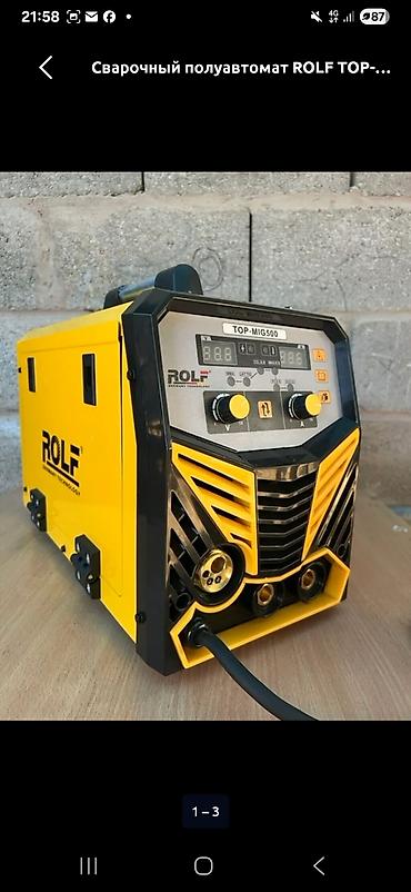 rolf top 9500: Сварочный полуавтомат ROLF TOP-MIG500 - Тип: инверторный полуавтомат — 1