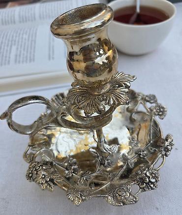 barokko: ✅ Melxior şamdan (əl tutacaqlı) ve Qend qabı (taxta qapaqlı) Melxior — 2