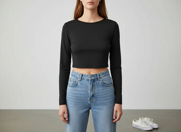 czarne t shirty basic: Shein, Топ жіночий, розмір M