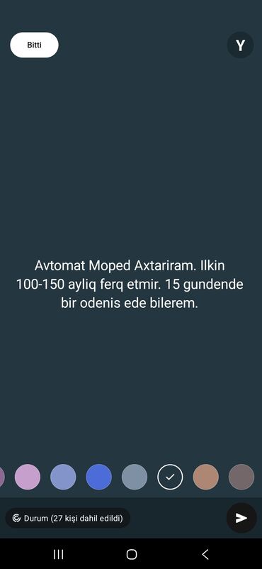 Moto geyim: Xidmət: Avtomat moped axtarışı - Avtomat sürüşlü moped axtarıram. -