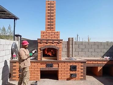 Шампуры: Печь-барбекю из кирпича тяга ракета - Классическая уличная — 22