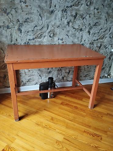 Donlar: Stol uzu 110 sm En 68 sm Ayaqqdan hun 77 sm bərk stoldur — 4