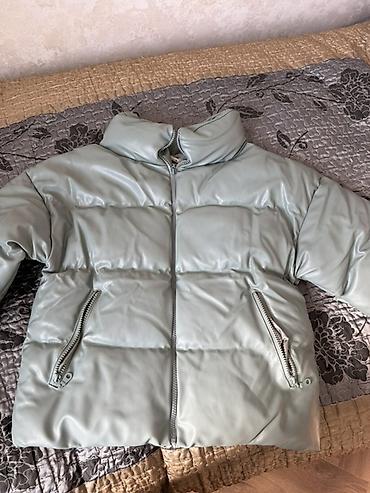 payız ust geyimləri: Qısa şişmə gödəkçə – açıq yaşıl/mint rəngdə Ölçü S - Model: qısa — 2