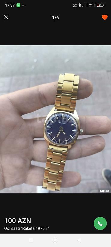 ilan saat: Raketa qol saatı – “1975 il” modeli - Klassik sovet istehsalı Raketa — 1